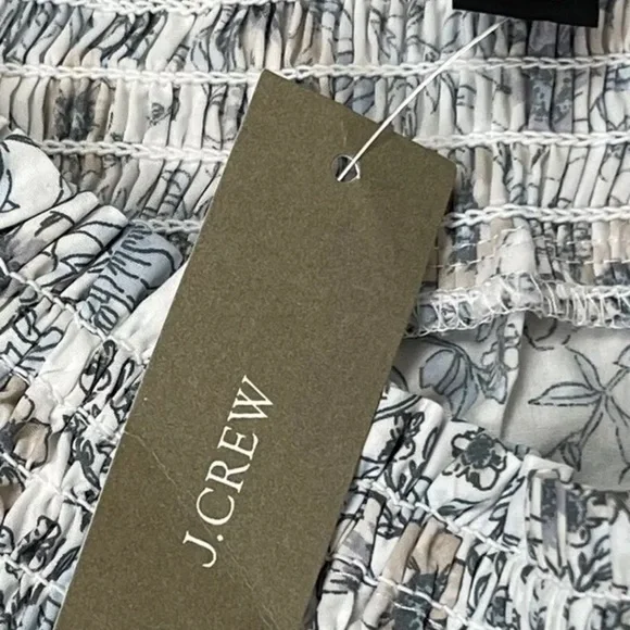 J. Crew Cotton Poplin Shift Dress Floral Vines. Size: 3X - Picture 7 of 7